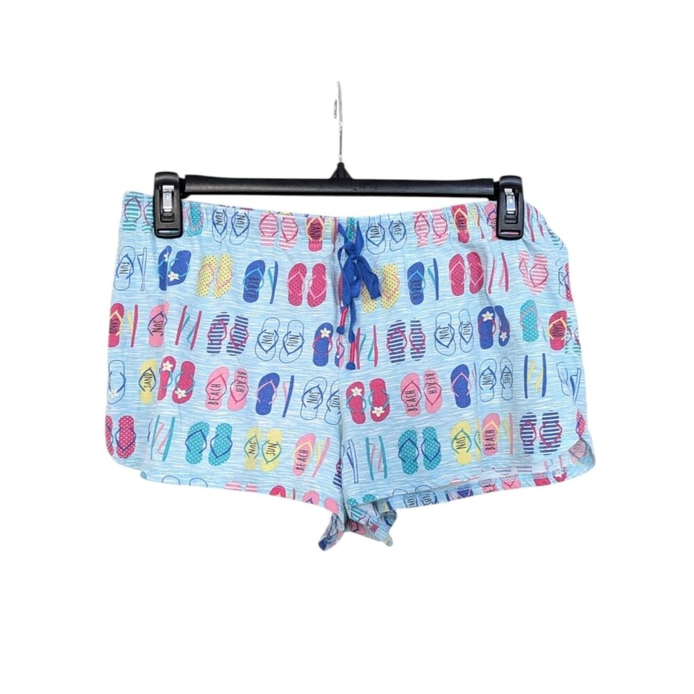 Secret Treasures Beach Flip Flop Pajama Shorts / Sleep Bottoms Size Large 12-14